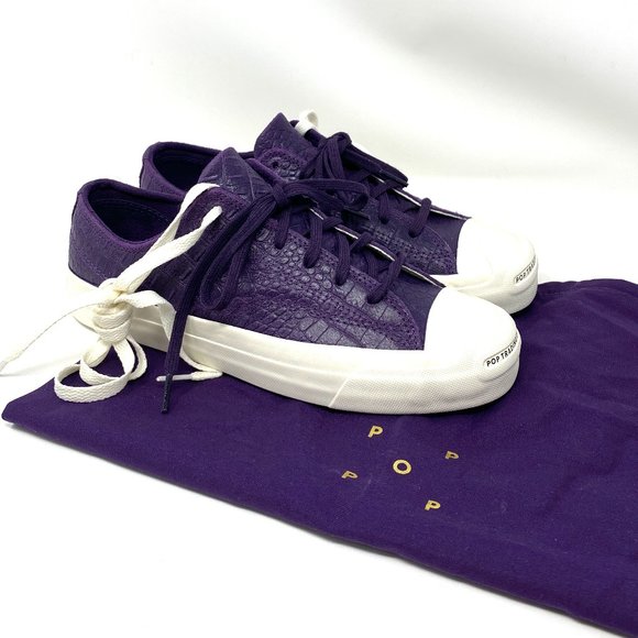 Converse Other - Converse Men's Size 8.5 170544C JACK PURCEL PRO Grand Purple Faux Croco